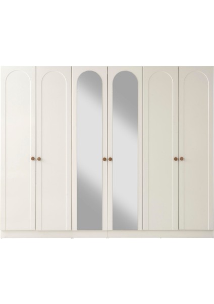 Lena 6 Kapaklı Gardırop Mdf