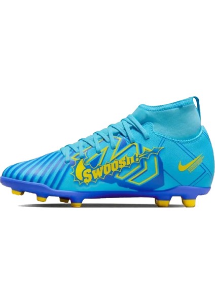 Futbol Ayakkabısı Kramponlar Jr. Mercurial Superfly 9 Club Km Fg/mg Çocuk Çim Zemin KRAMPONU-DO9789-400