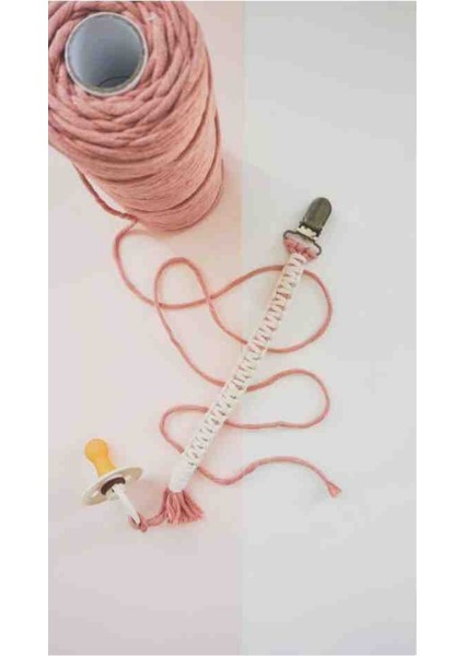 Makrome Emzik Tutacağı - Emzik Askısı