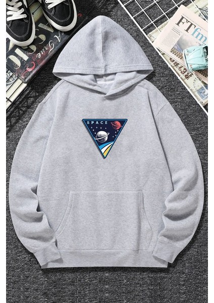 Unisex Space Baskılı Sweatshirt