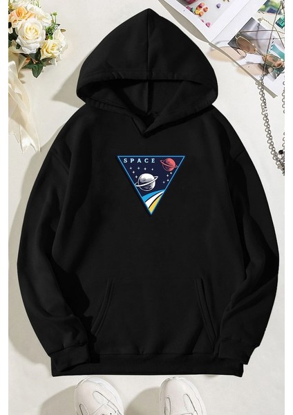Only Trendwear Unisex Space Baskılı Sweatshirt