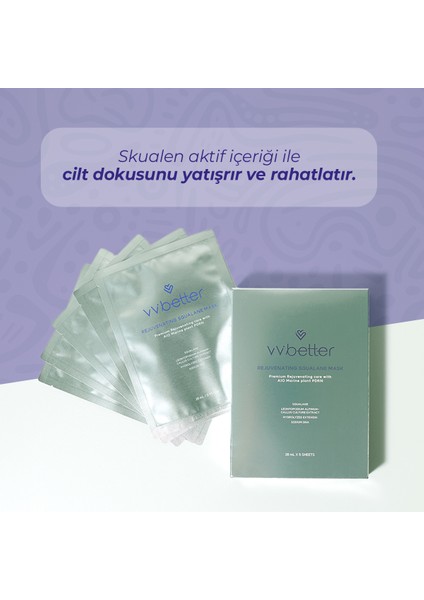 Rejuvenating Squalane Mask Yüz Maskesi Centella Asiatica Madecassoside Hyaluronic Acid Kore 28ml