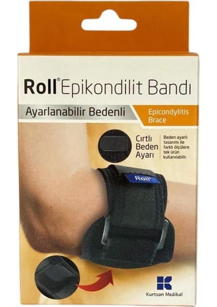 Epikondilit Dirseklik Tenisçi Dirseği Bandı / Epikondilit Bandajı - Ayarlanabilir
