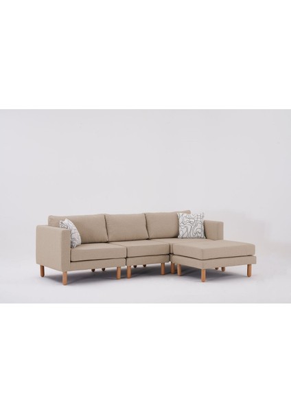 Armin Akıllı Köşe Koltuk Takımı & Modern Modüler Yataklı Köşe Takımı - Açık Krem fiyatları