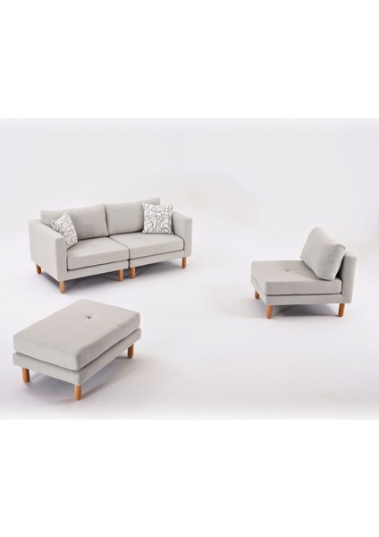 Armin Akıllı Köşe Koltuk Takımı & Modern Modüler Yataklı Köşe Takımı - Açık Krem fırsatları