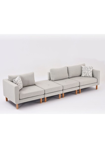 Armin Akıllı Köşe Koltuk Takımı & Modern Modüler Yataklı Köşe Takımı - Koyu Ceviz