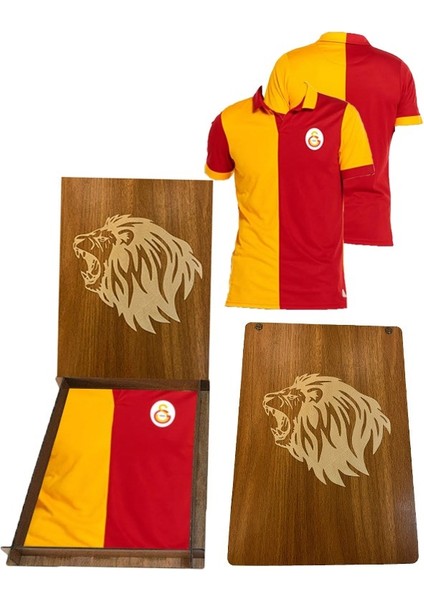 Match Day Polo T-Shirt Aslan Ahşap Kutulu