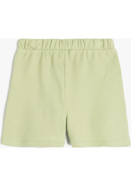 Pamuklu Bel Lastikli Cepli Şort fiyatları