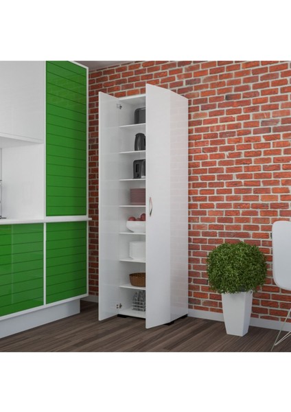 Çok Amaçlı Dolap Mutfak Dolabı Banyo Dolabı Çocuk Odası Dolabı 8 Raflı Dolap