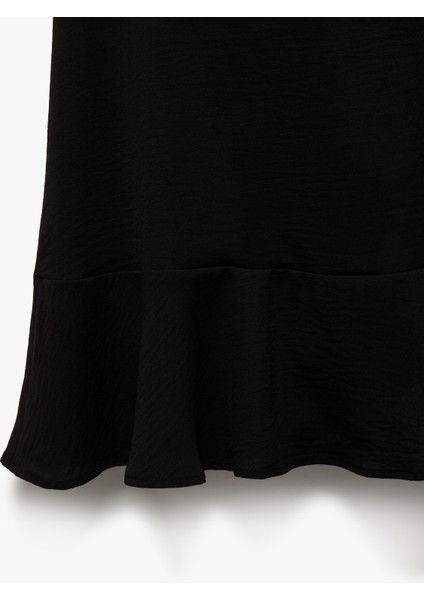 Aerobin Kumaş Kolsuz Halter Yaka Mini Elbise fırsatları