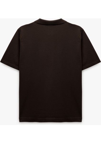 Yarım Fermuarlı Viskon Karışımlı Kısa Kollu Triko Kazak fiyatları