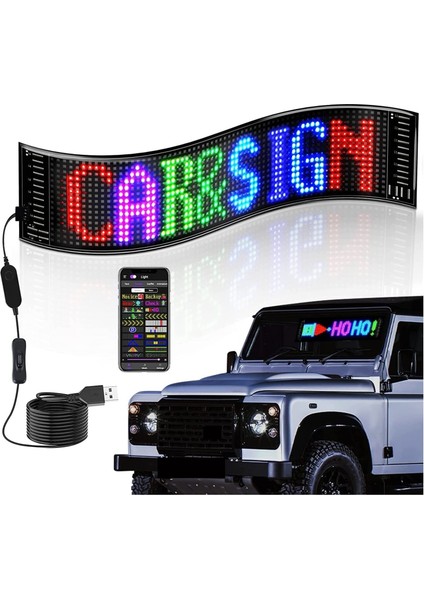 Matrix LED Panel Cama Telefon Kontrollü LED Ekran Panel Boy 16X96
