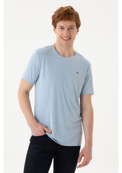 U.s. Polo Erkek O Yaka Yıkamalı Modal Spor T-Shırt modelleri