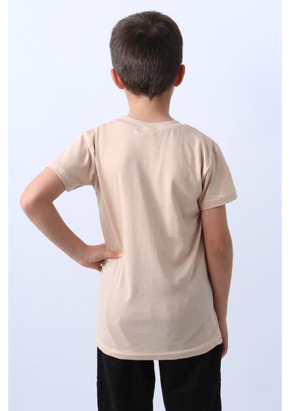 Erkek Çocuk Tshirt Lion Baskılı Bisiklet Yaka E36 fırsatları
