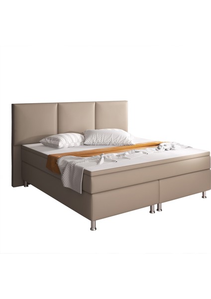 Oslo Muddy Suni Deri 3 Lü Set (YATAK+BAZA+BAŞLIK)160 x 200