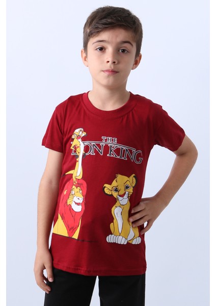 Erkek Çocuk Tshirt Lion Baskılı Bisiklet Yaka E36 fiyatları