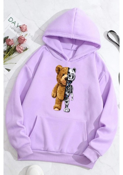 Only Trendwear Unisex Boys Bear Baskılı Sweatshirt