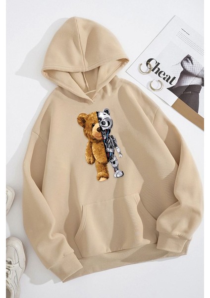 Only Trendwear Unisex Boys Bear Baskılı Sweatshirt