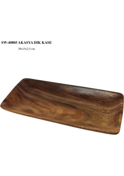 Homearths Akasya Dikdörtgen Sunum Tabağı (30X15X2,5 )