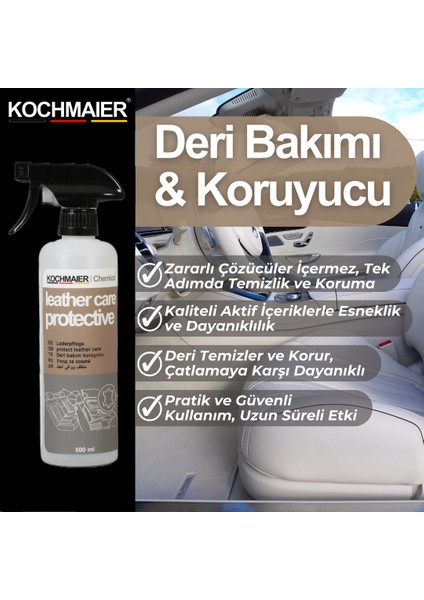 Gerçek & Suni Deri Bakımı Besleyici Koruma Doğal ve Yarı Mat 500 ml fiyatları