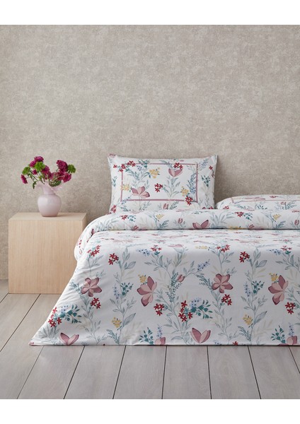 Petal Paradise Pamuklu Çift Kişilik Nevresim Seti 200 x 220 cm Pembe