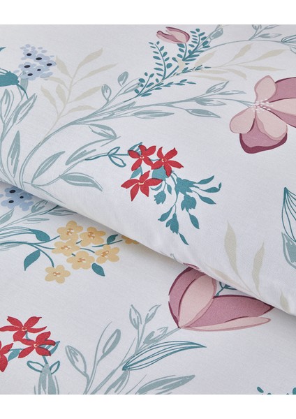 Petal Paradise Pamuklu Çift Kişilik Nevresim Seti 200 x 220 cm Pembe
