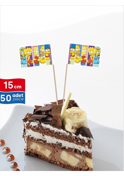 Simpson's Karakterleri Baskılı Sevimli Servis Kürdanı fiyatları