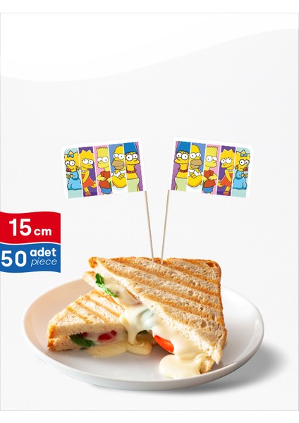 Simpson's Karakterleri Baskılı Sevimli Servis Kürdanı modelleri