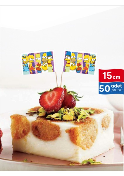 Simpson's Karakterleri Baskılı Sevimli Servis Kürdanı fırsatları