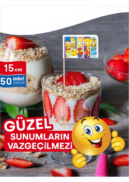 Simpson's Karakterleri Baskılı Sevimli Servis Kürdanı indirimleri