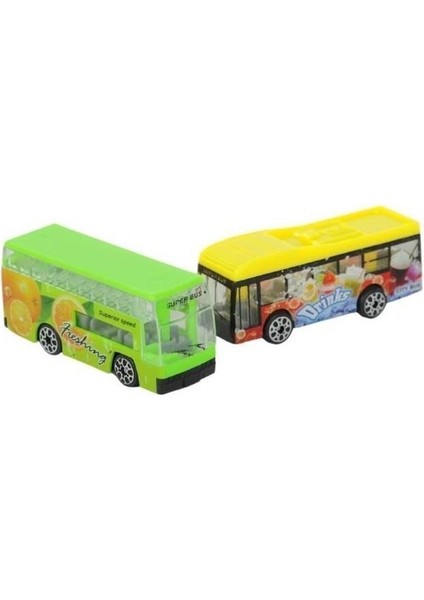 Mini 4'lü Otobüs Seti 7 cm - 8824A (Lisinya) fırsatları