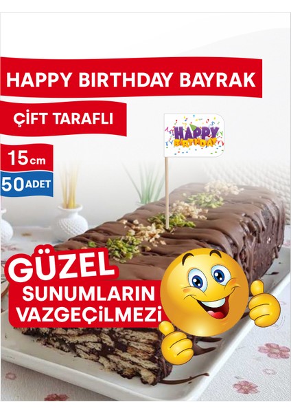 Happy Birtday Yazılı Doğum Günü Servis Kürdanı modelleri