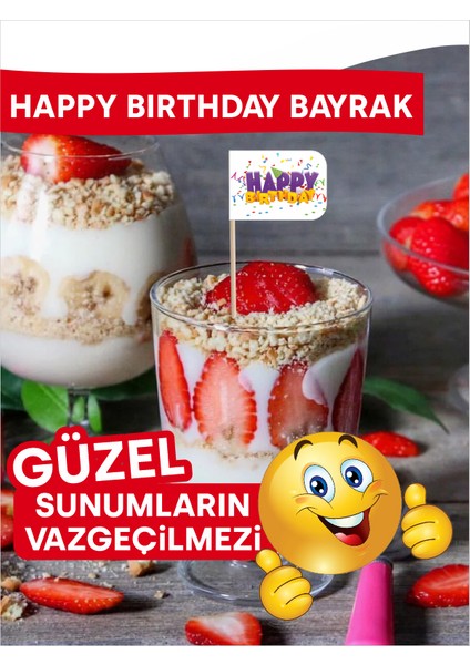 Happy Birtday Yazılı Doğum Günü Servis Kürdanı fırsatları