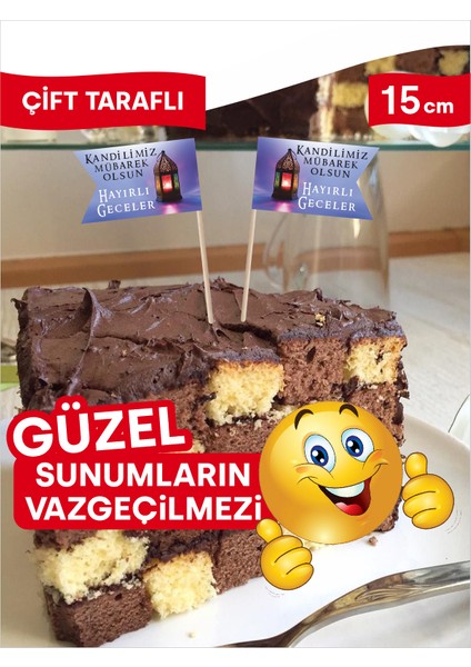Kandiliniz Mübarek Olsun Mesajlı Servis Kürdanı