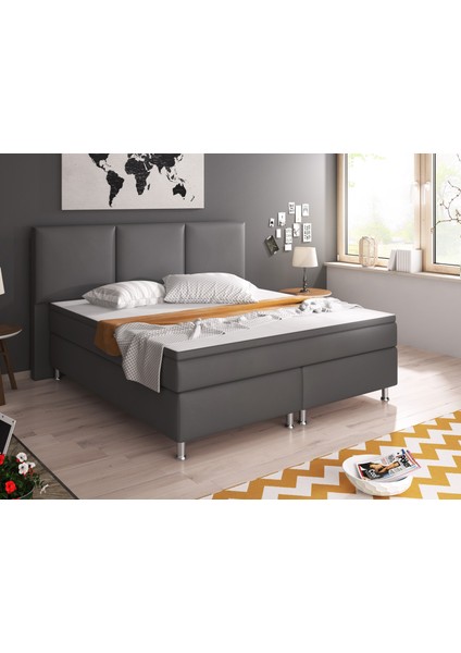Oslo Suni Deri 3 Lü Set (YATAK+BAZA+BAŞLIK)160 x 200