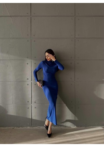 Sandy Elbise Yaka ve Bel Büzgü Detaylı - Saks fırsatları