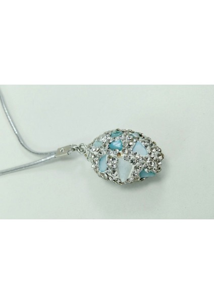 Açık Turkuaz Doğaltaş Araba Dikiz Ayna Süsü Beyaz Parlak Taşlı El Yapımı Lüks Hediyelik Aksesuar indirimleri