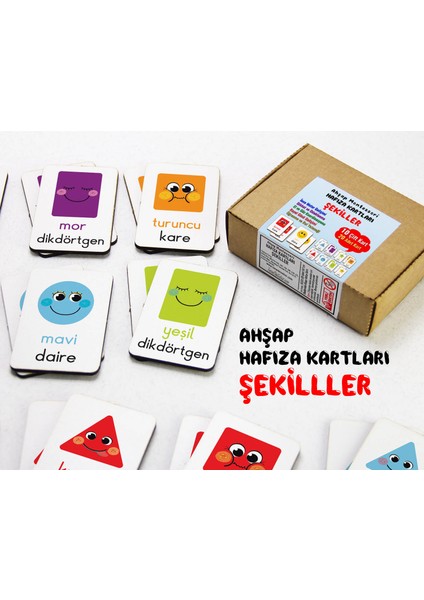 Zeka Kartları Eşleştirme Oyunu, Şekiller Hafıza Kartları, Ahşap Eğitici Puzzle Oyuncak indirimleri