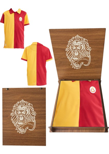 Lisanslı Match Day Polo Çocuk Forması Hediye Aslan Ahşap Kutulu