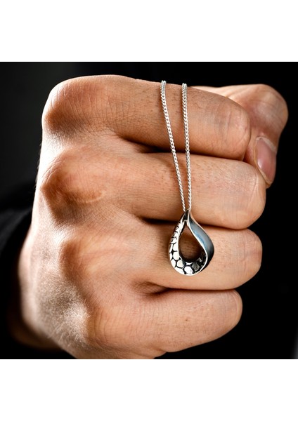 Gümüş Damla Kolye 925 Ayar Gümüş Su Damlası Figürlü Unisex Kolye indirimleri