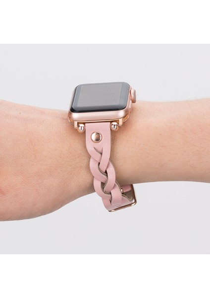 Deri Apple Watch Saat Kordonu, 38/40/41/42/44/49 mm ile Uyumludur modelleri