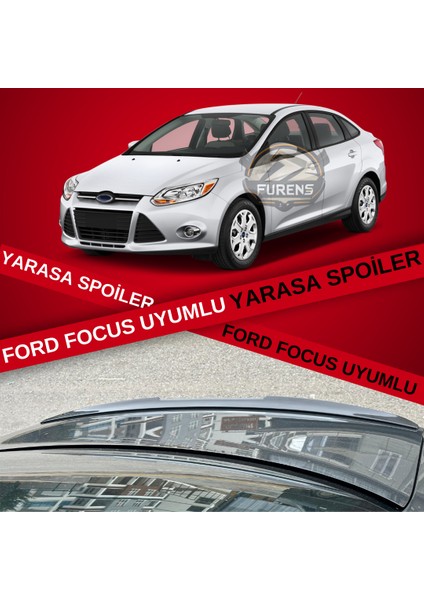 Ford Focus (2012-2018) 3, 3.5, 4 Sedan Kasa Bagaj Üstü Yarasa Spoiler