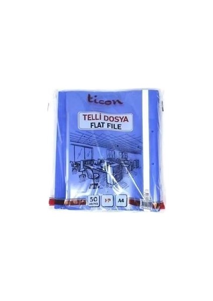 Telli Dosya 50'li Mavi
