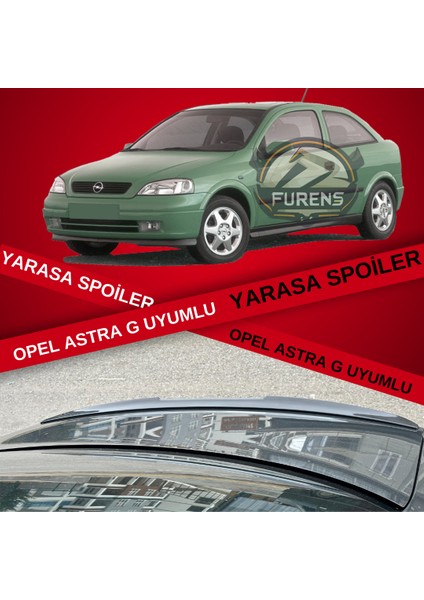 Opel Astra G Bagaj Üstü Yarasa Spoiler Bagaj Çıtası Piano Black