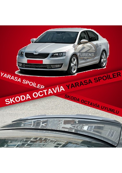 Skoda Octavia Piano Black Bagaj Üstü Yarasa Spoiler Bagaj Çıtası