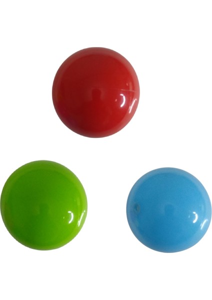 3'lü Küçük Plastik Futbol Topu