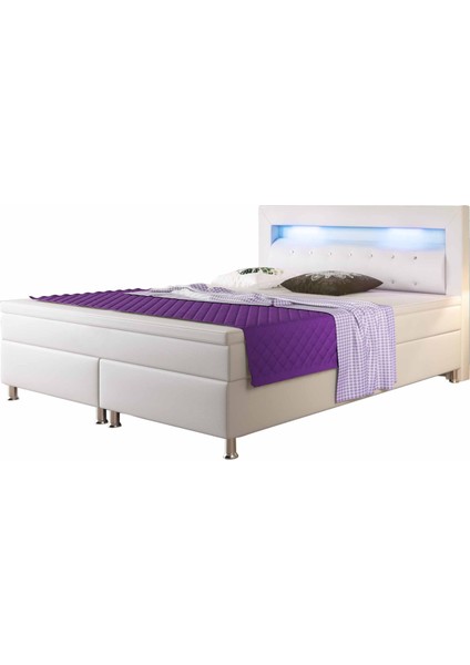 Monaco Suni Deri 3 Lü Set (YATAK+BAZA+BAŞLIK)160 x 200