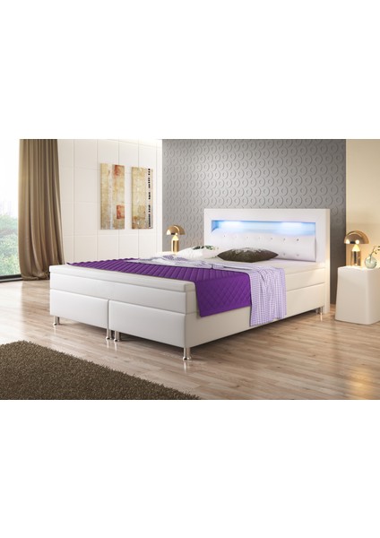 Monaco Suni Deri 3 Lü Set (YATAK+BAZA+BAŞLIK)160 x 200