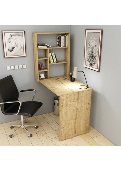 Sedir Raflı Duvara Monte Açılır Kapanır Çalışma Masası Safirmeşe - Sedir fiyatları