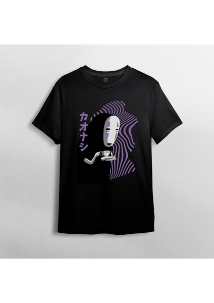Spirited Away No-Face Faceless Ghibli Miyazaki %100 Pamuklu Bisiklet Yaka T-Shirt Model 1 fiyatları